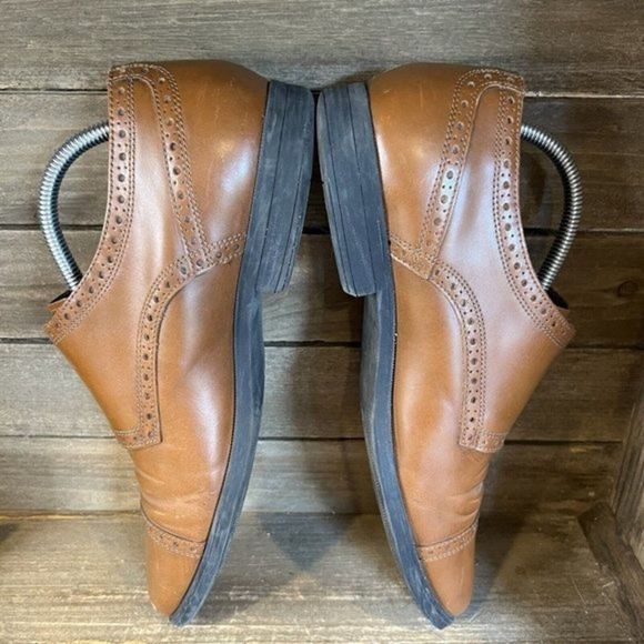 Mens Cole Haan Grand OS Signature Brown Leather Double Monk Strap Shoes Size 9 M main image 4